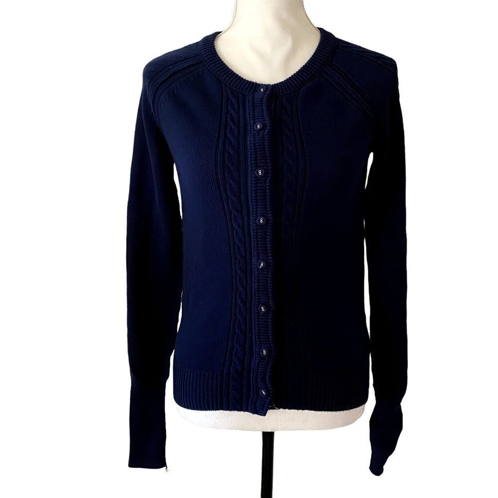 American Eagle Outfitters | Knitted Button Down Cardigan | Blue | Size: Medium - Picture 2 of 8